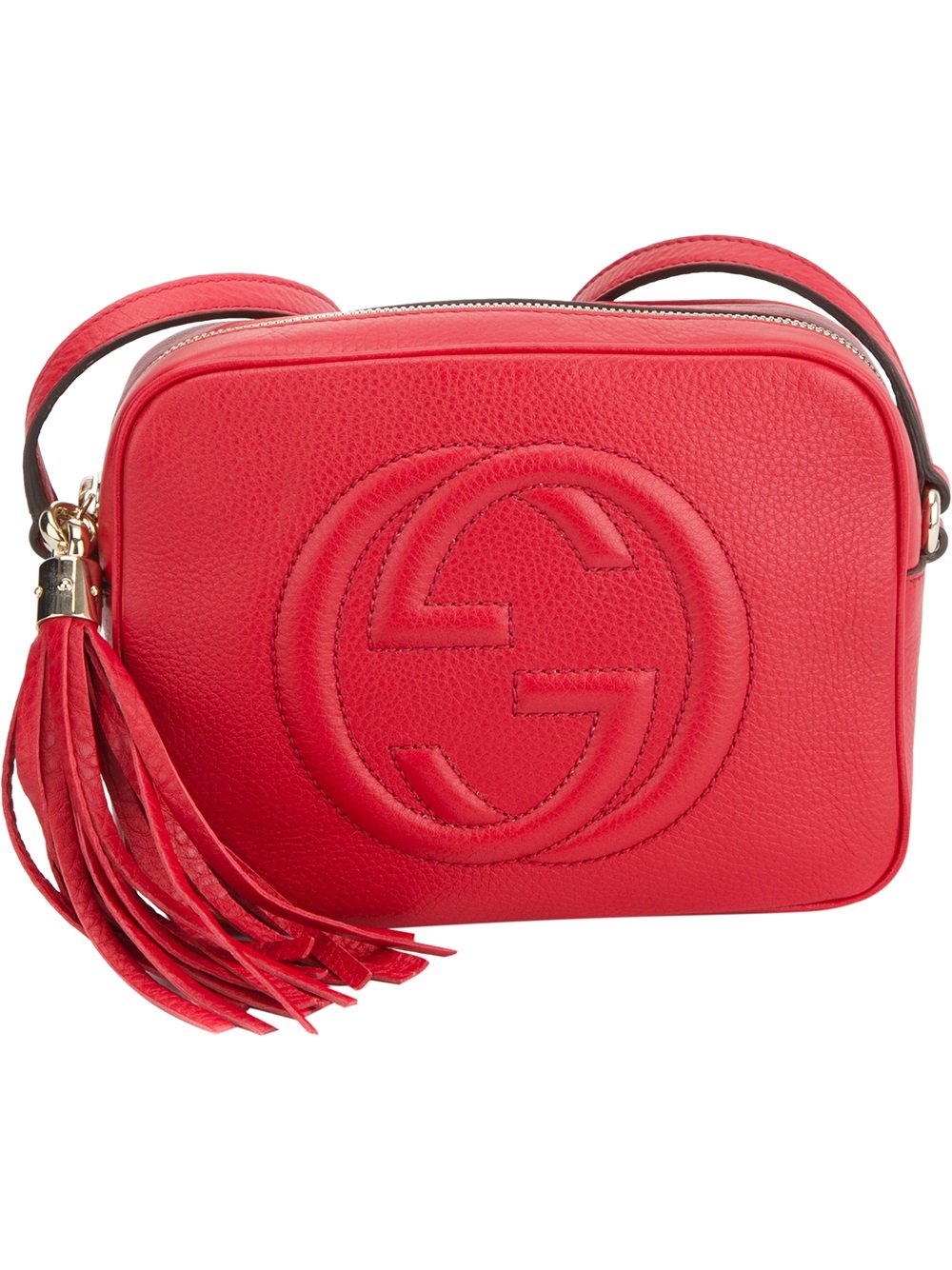 Gucci Marmont matelasse small red leather bag | Vintage-United