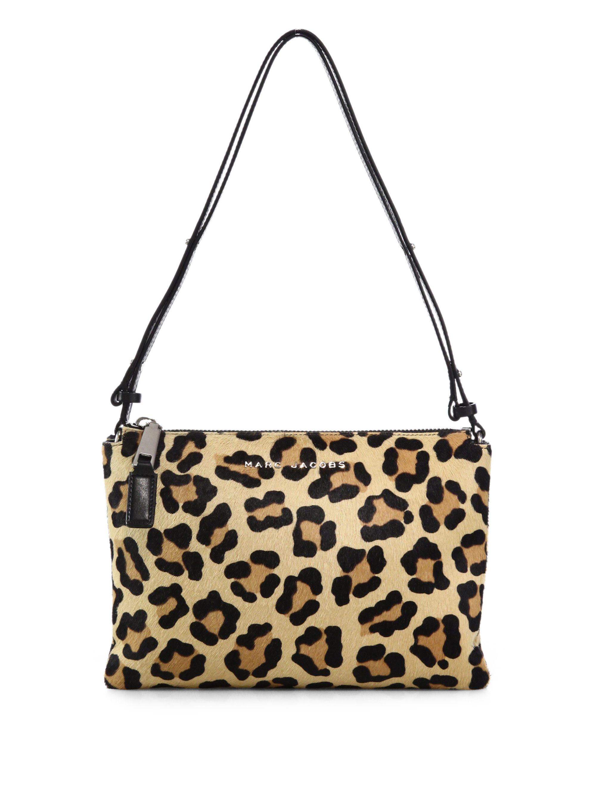 Marc Jacobs Doublepouch Leopardprint Calf Hair Crossbody Bag Lyst