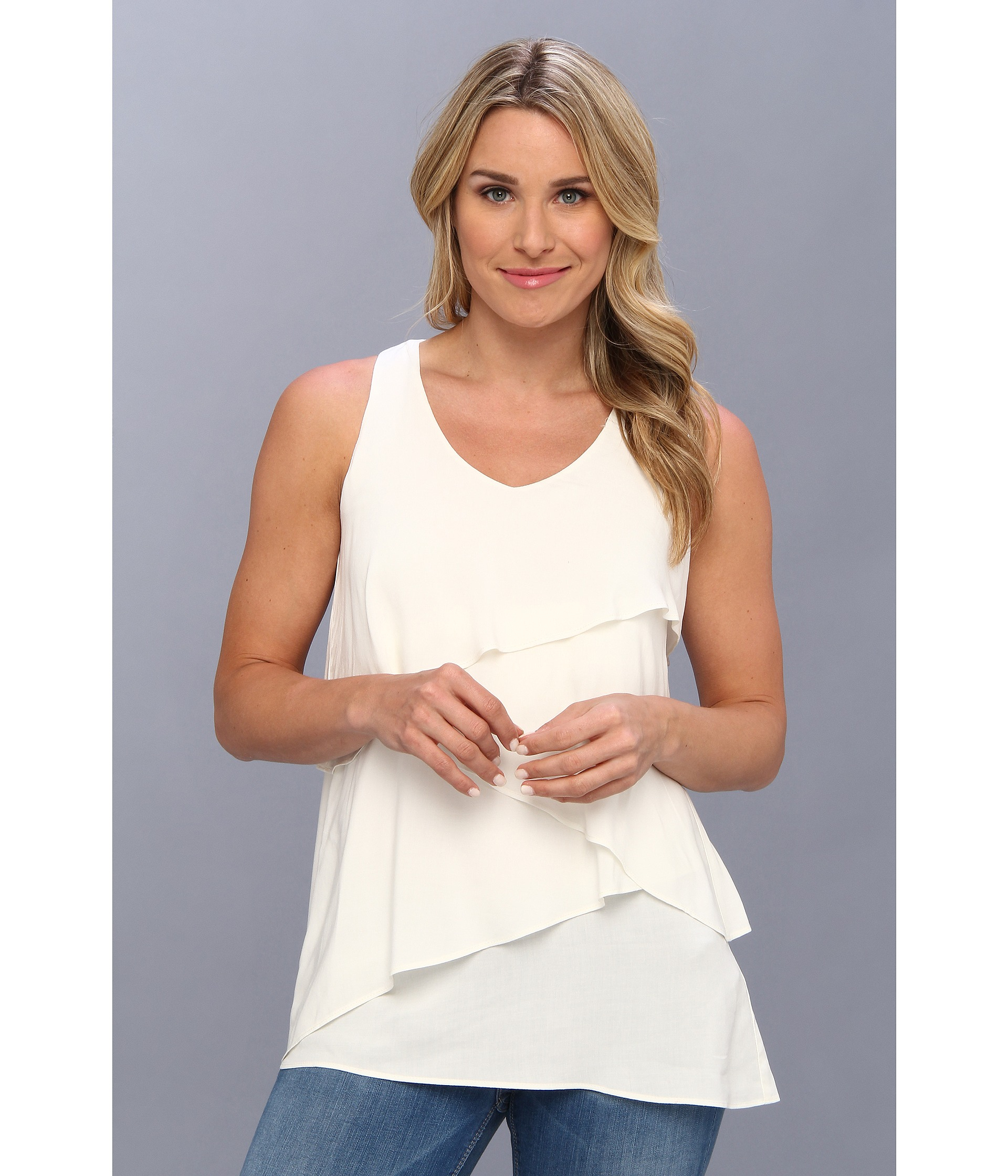 Karen kane sales ruffle hem top