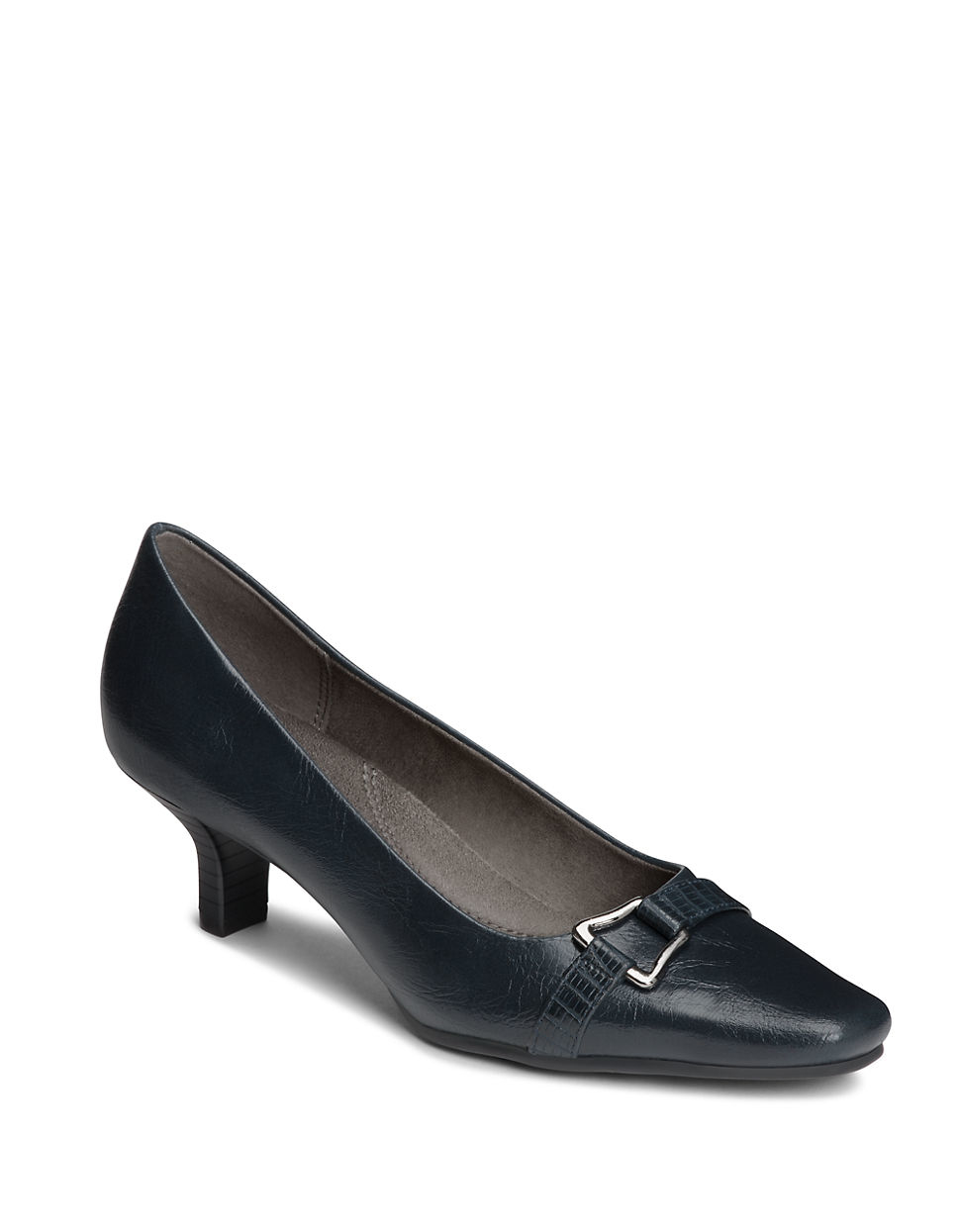light blue square toe heels