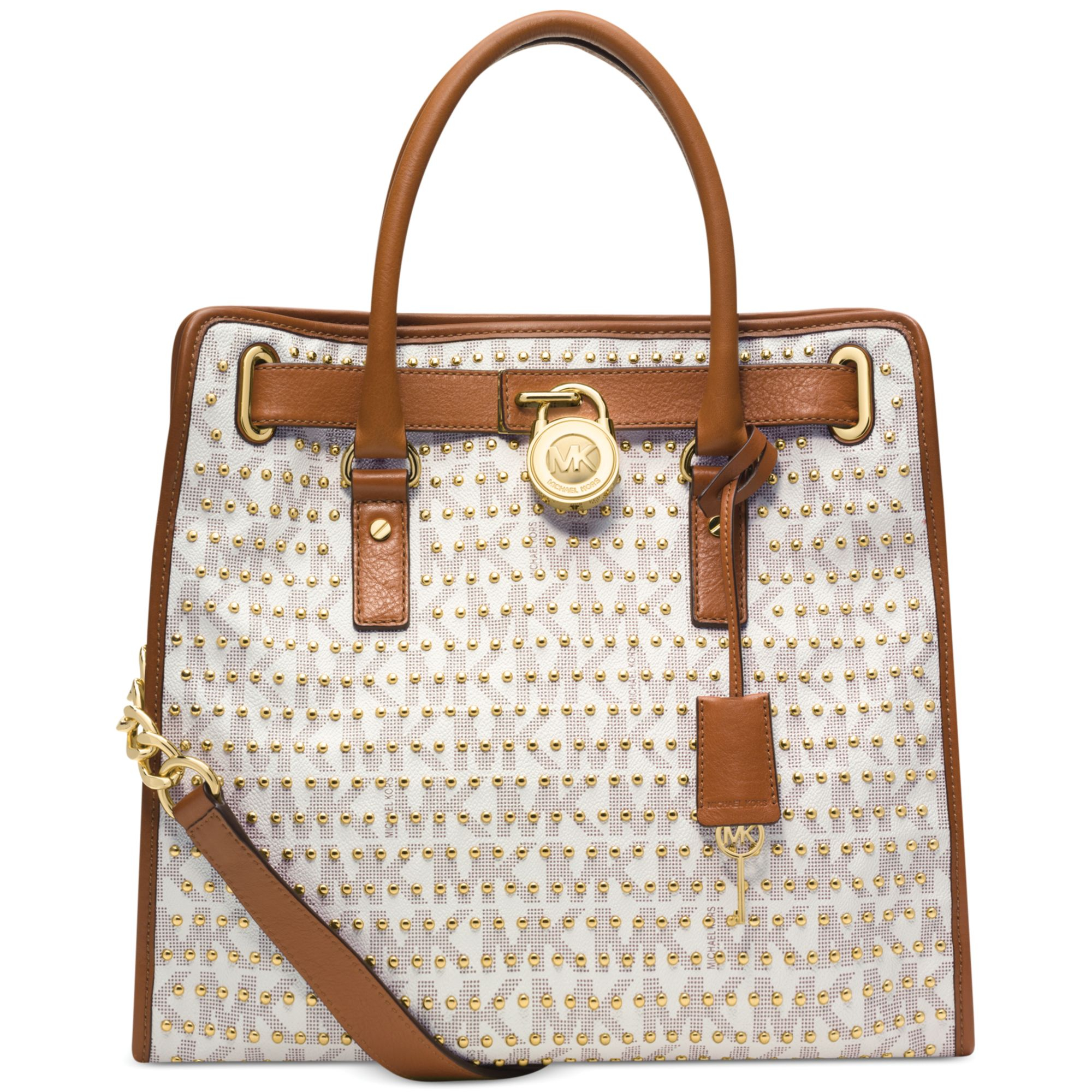 michael kors studded hamilton bag