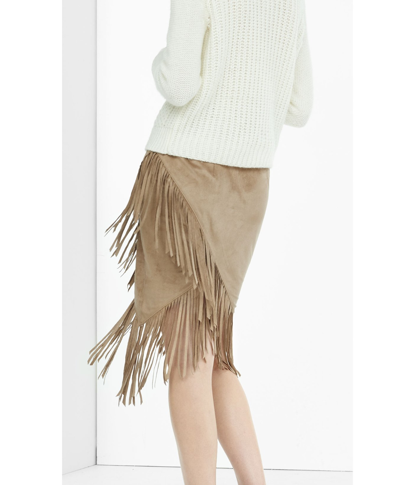 express fringe skirt