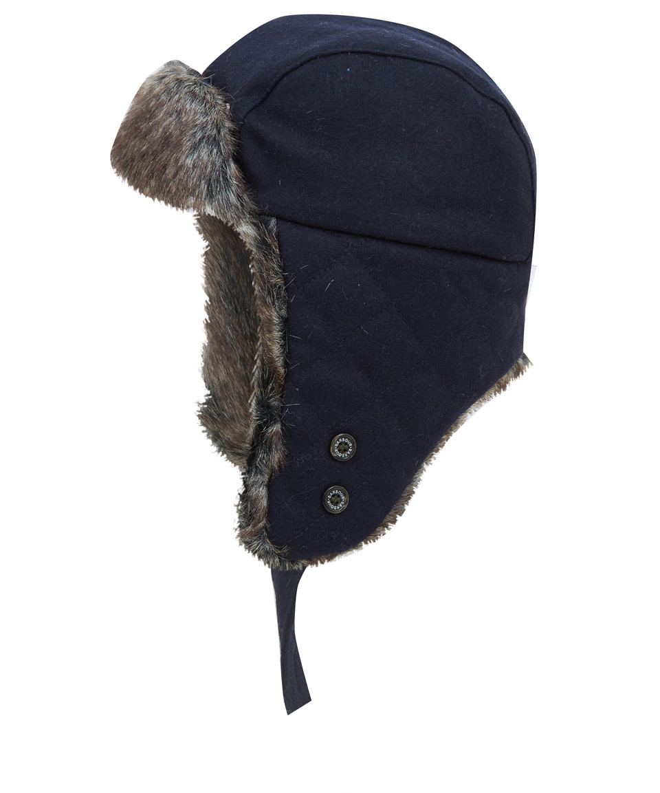 mens trapper hat barbour