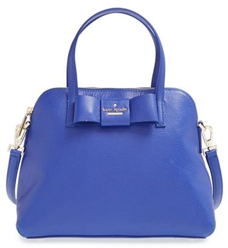 Kate Spade Julia Street Maise Leather Shoulder Bag in Blue (BRIGHT ...