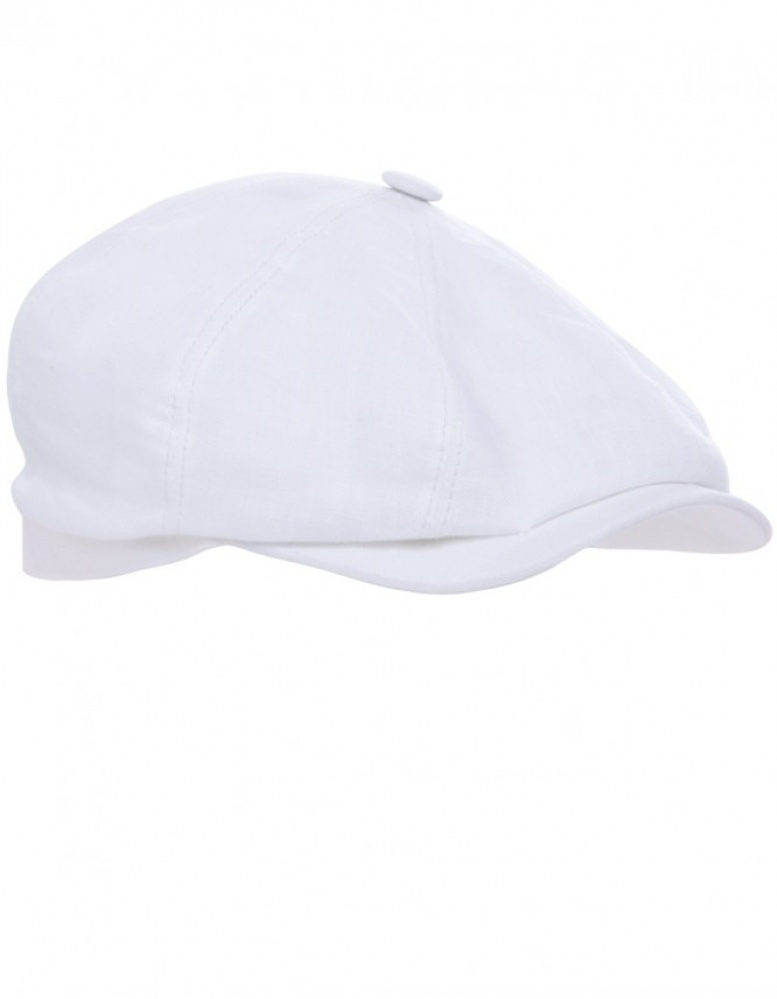 Stetson Hatteras Linen Cap in White for Men - Lyst