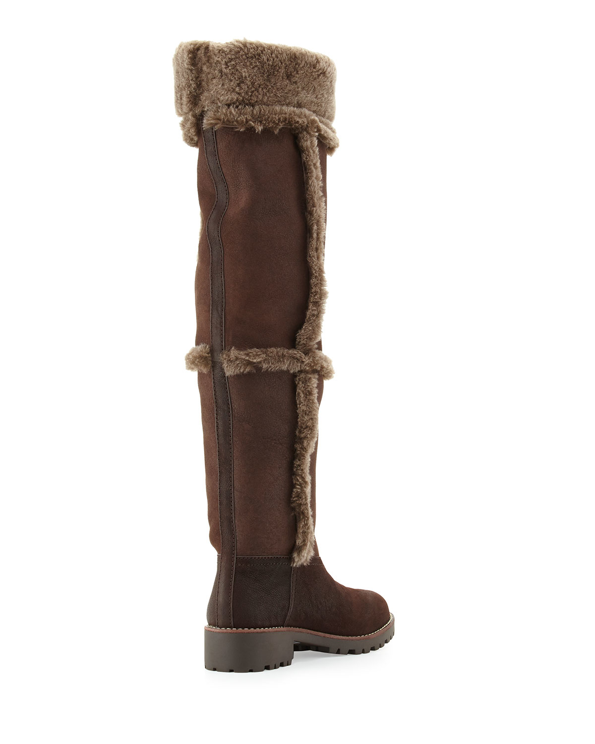 shearling boots tall