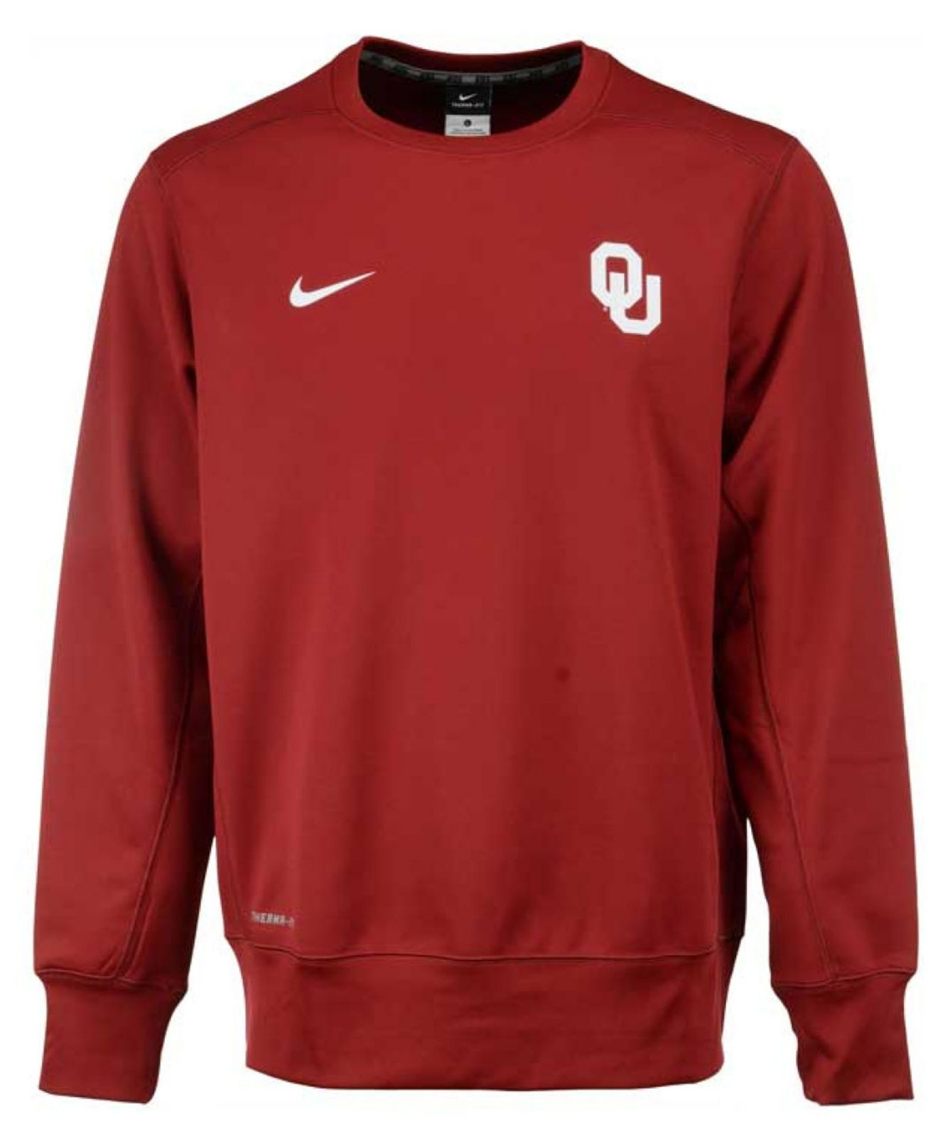 Nike Men's Oklahoma Sooners Sideline Ko Fleece Sweatshirt in Red for