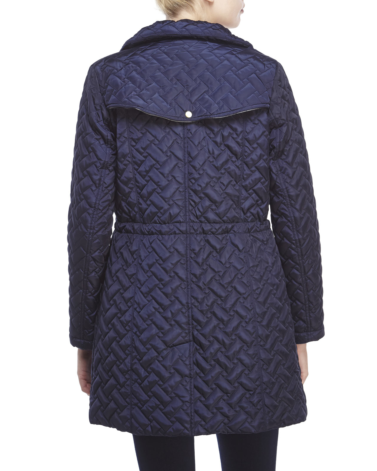 Cole Haan Signature Quilted Jacket in Blue - Lyst