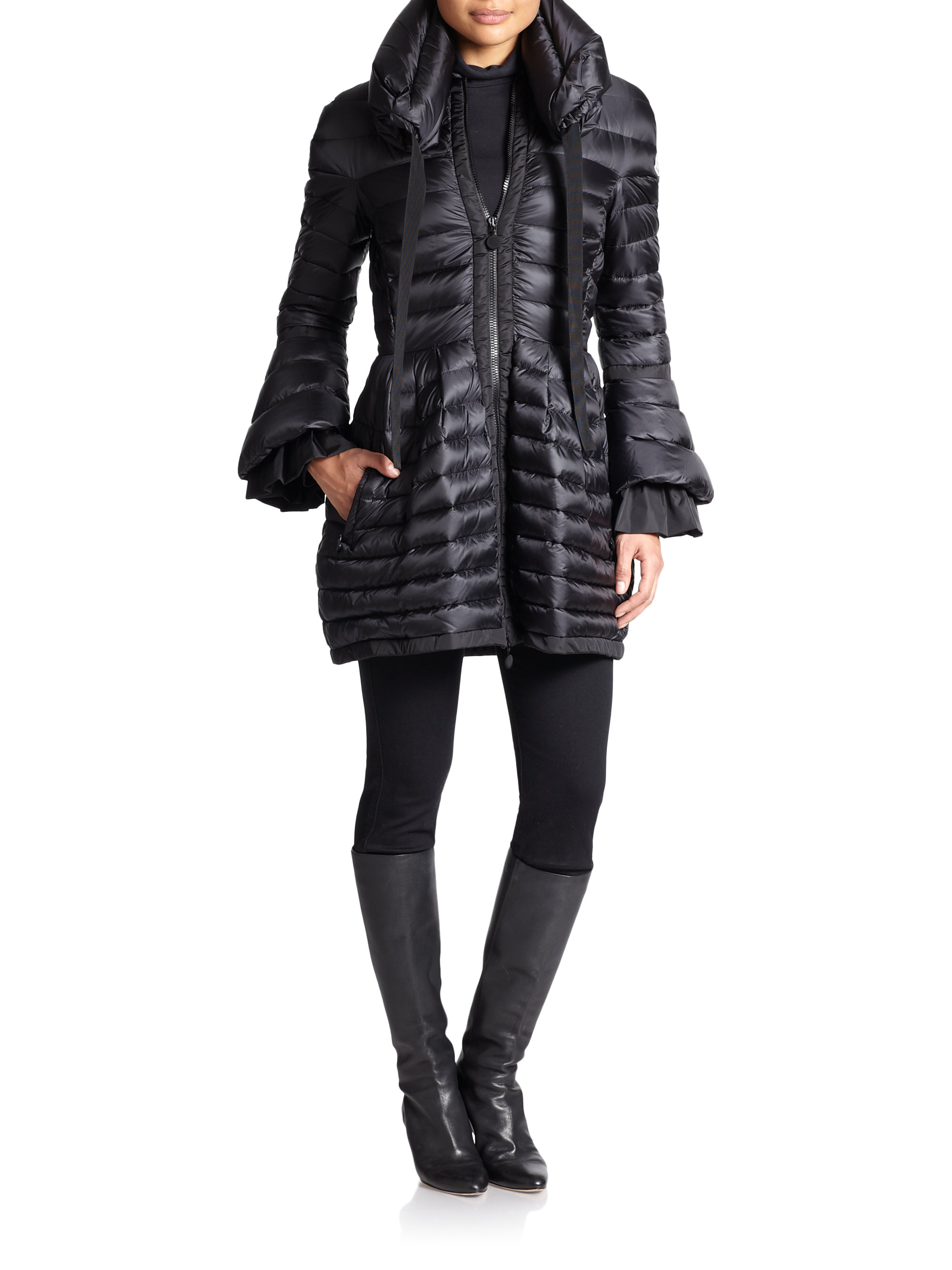 Moncler Couperin Puffer Jacket in Black - Lyst