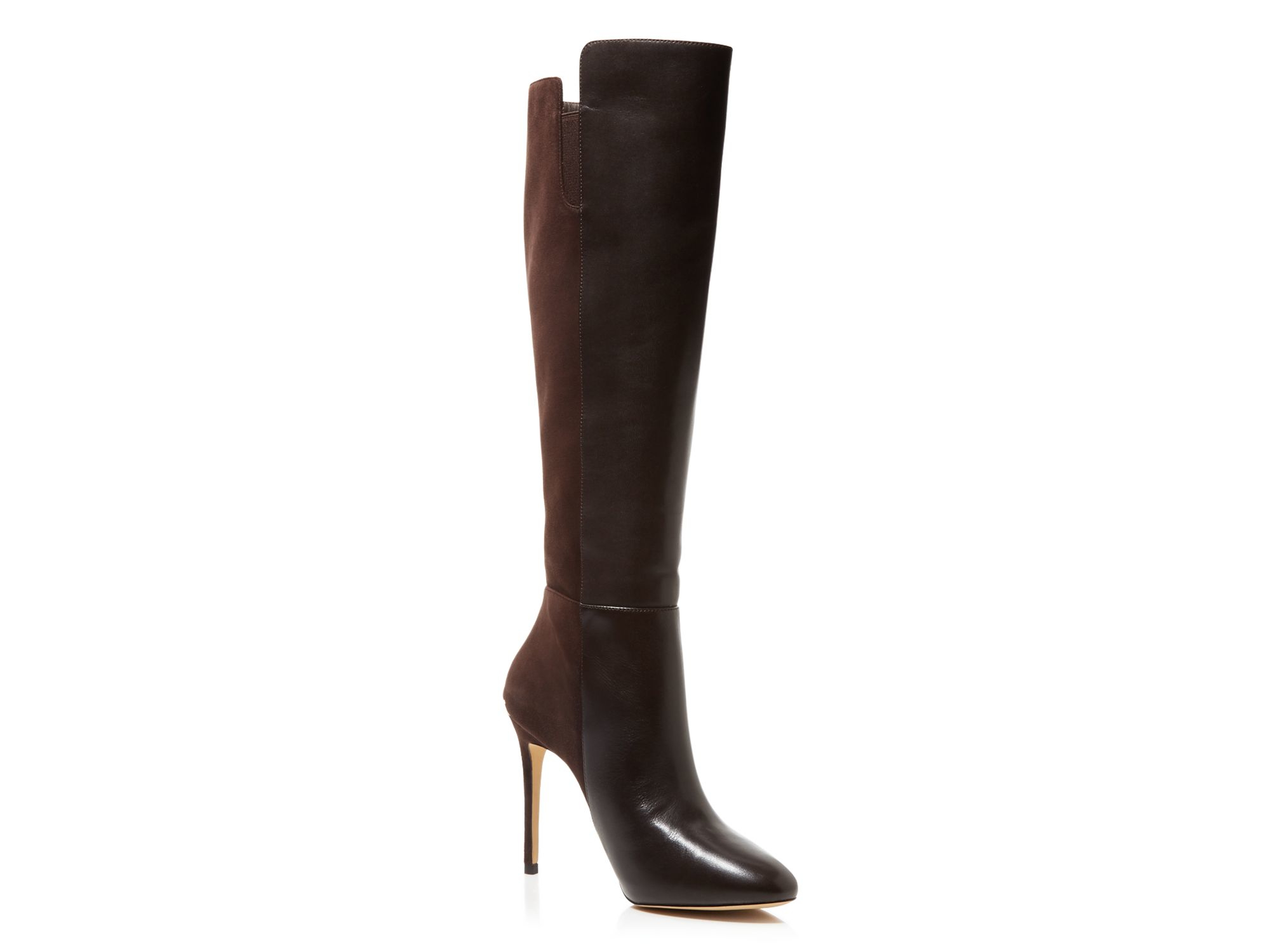 MICHAEL Michael Kors Clara Tall High Heel Boots in Brown | Lyst