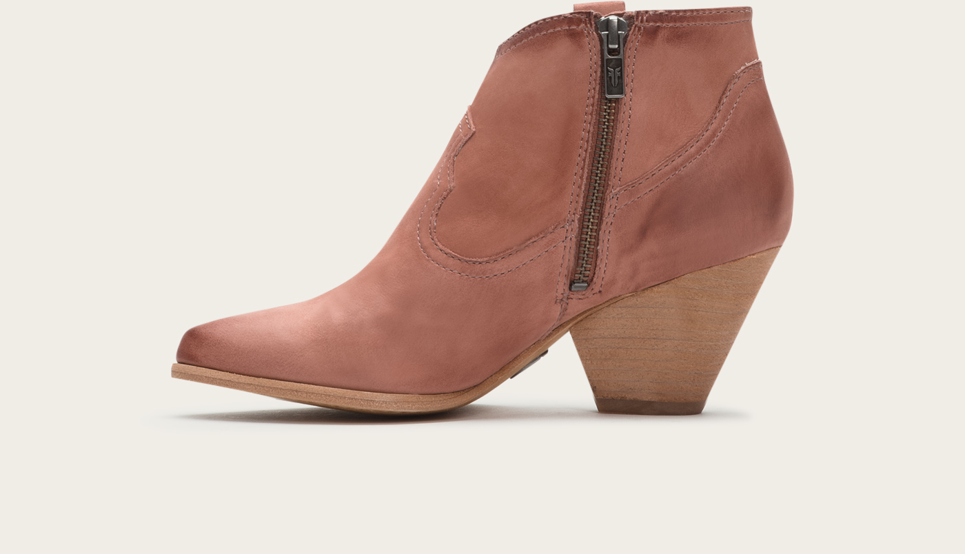 dusty rose booties