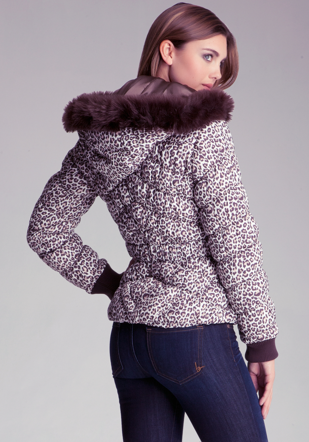 bebe leopard jacket