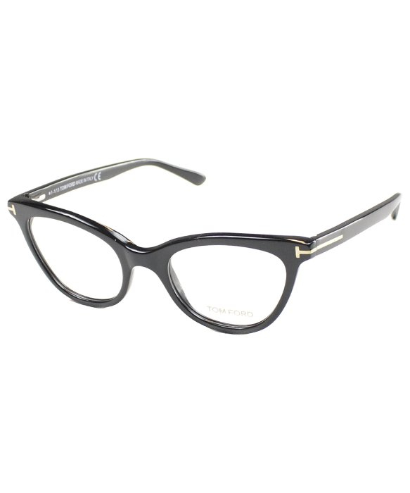 Tom ford Tf5271 Ft5271 001 Black Plastic Cat Eye Eyeglasses in Black | Lyst
