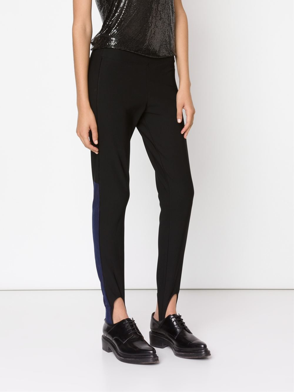 Paco Rabanne Foot-Strap Leggings in 