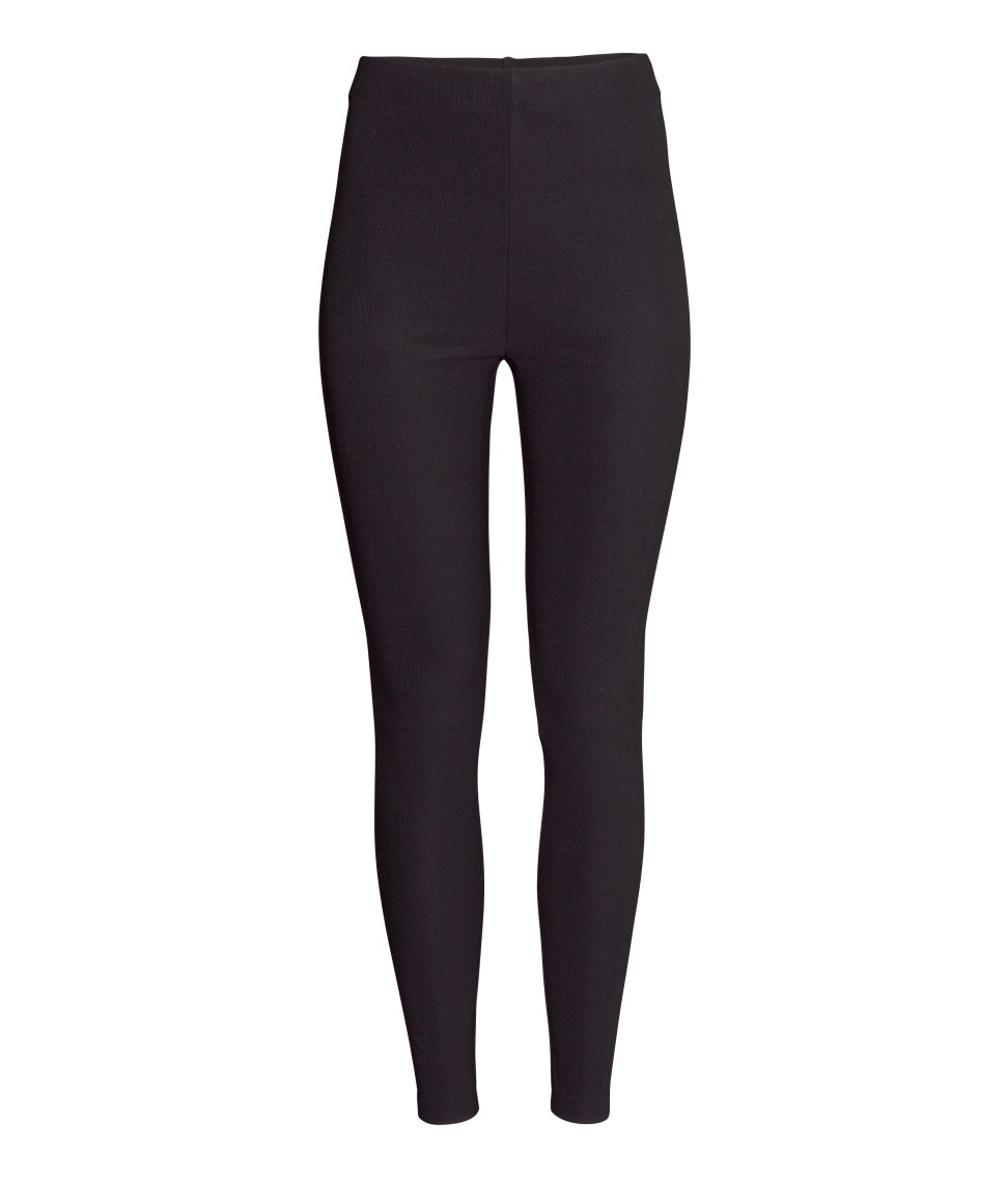 H M H & M - Super Soft Sports Tights - Black for Women