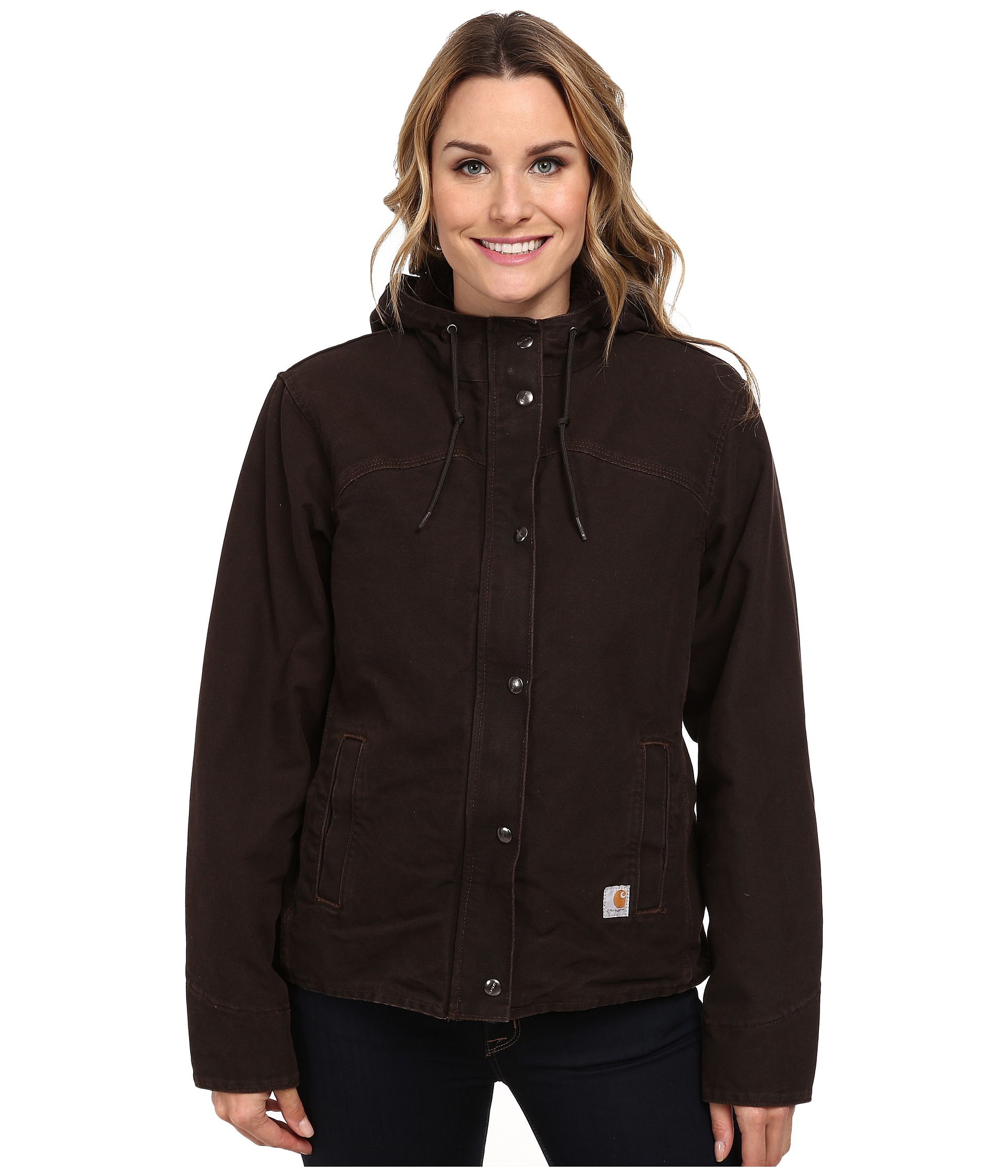 Carhartt Cotton Sandstone Berkley Jacket in Dark Brown (Brown) - Lyst