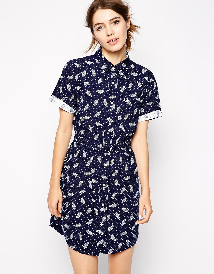 fred perry paisley shirt