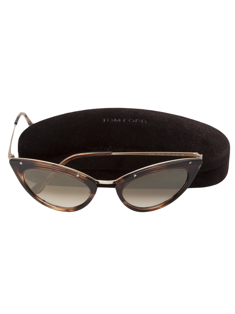 Luik palm Beknopt Tom Ford Donna Sunglasses in Brown | Lyst