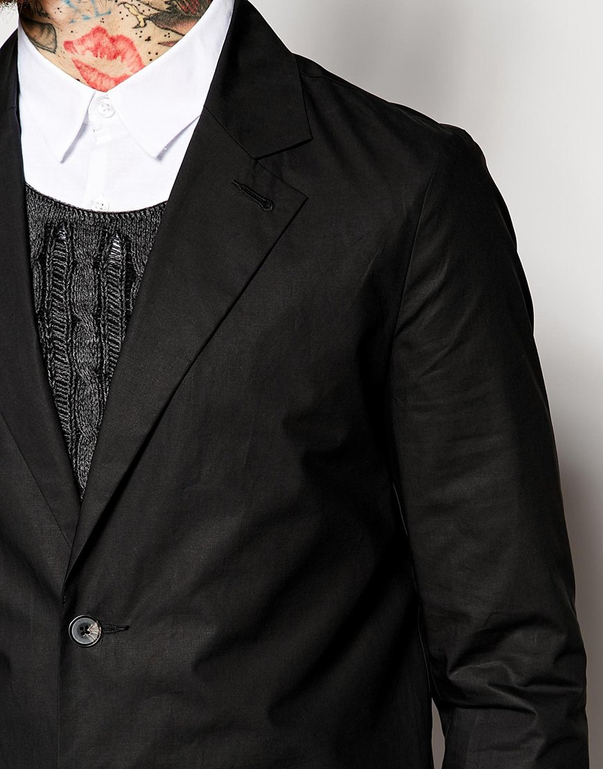 ASOS Duster Coat In Lightweight in Black for Men - Lyst