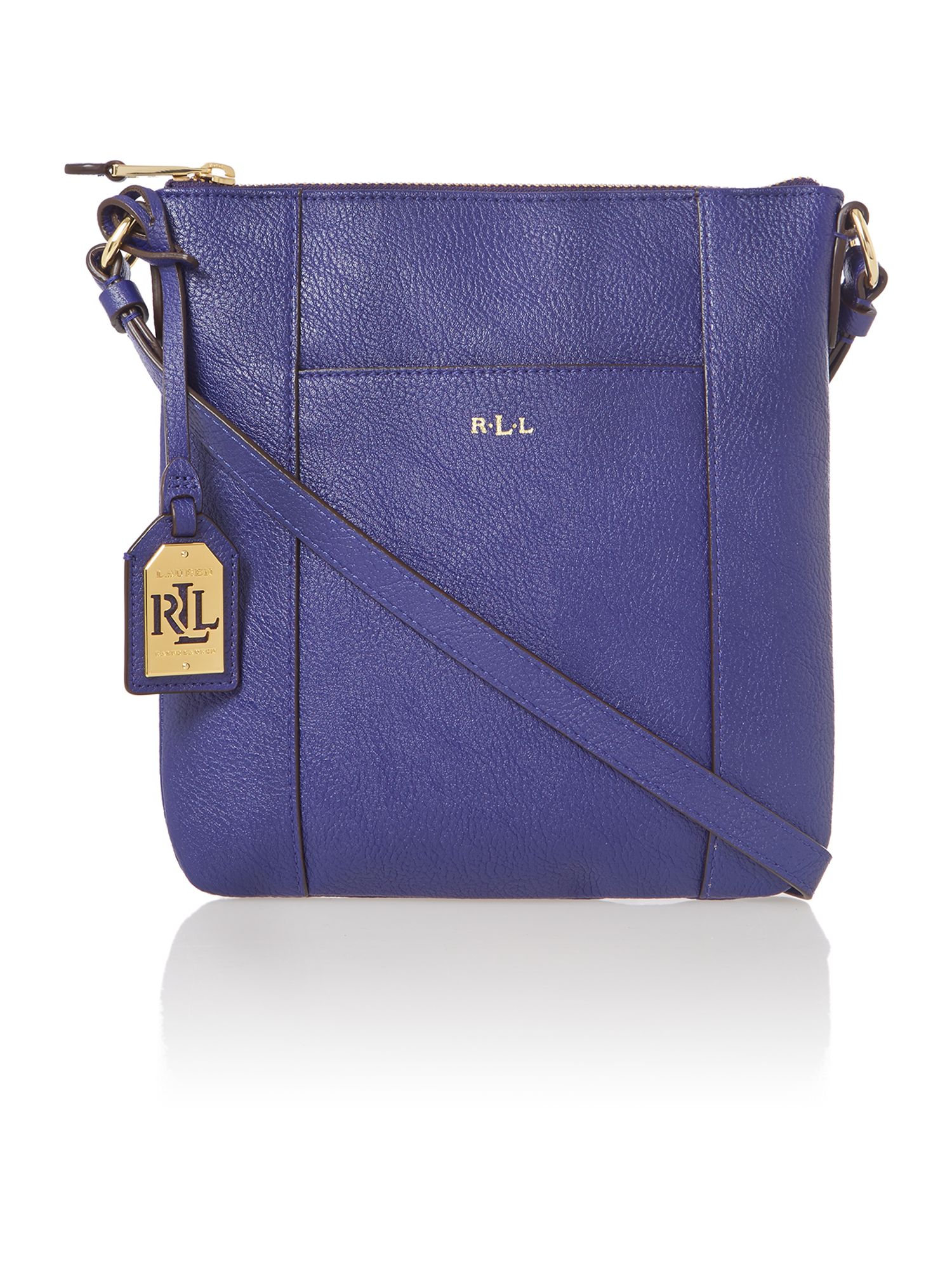 Lauren Ralph Lauren Purple Blue Medium Aiden Cross Body Bag Lyst