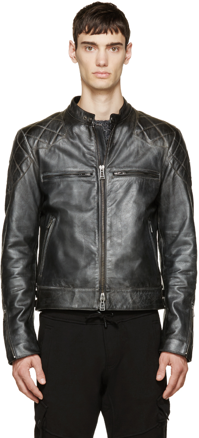 Belstaff Black Vintage Leather David Beckham Edition Jacket for Men - Lyst