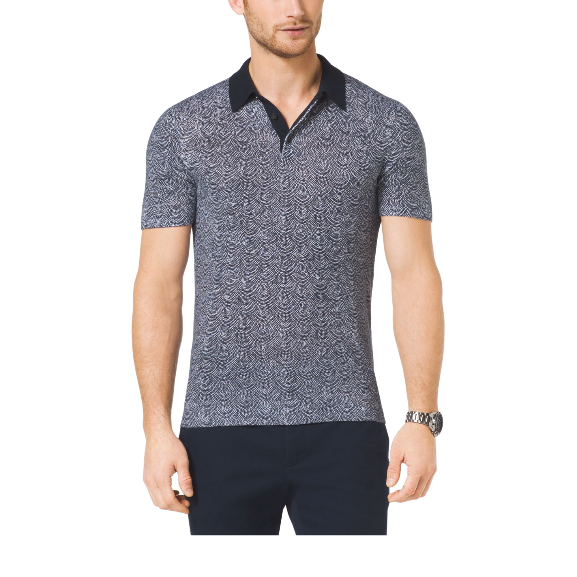 michael kors cotton polo shirt