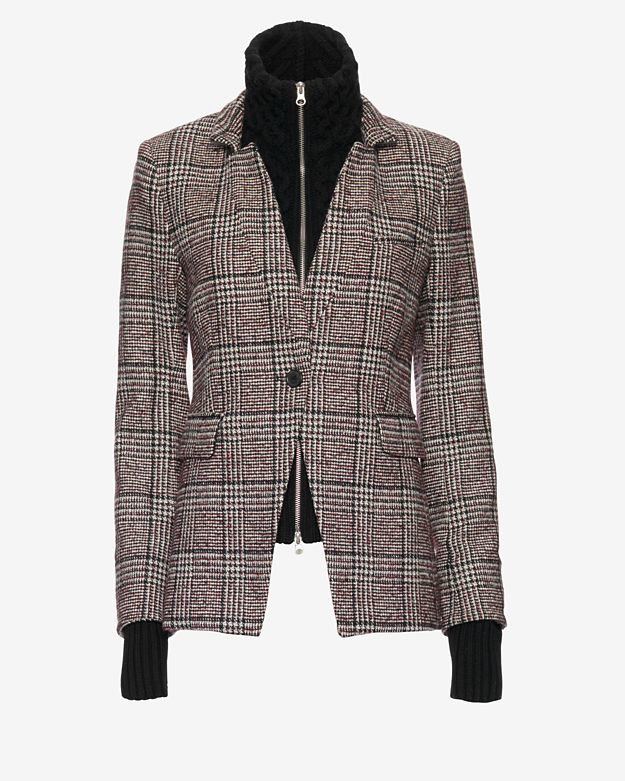 veronica beard plaid jacket