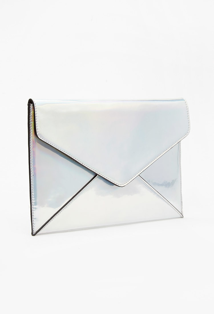 silver clutch forever 21