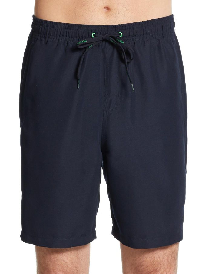 Calvin Klein Spf 50 Swim Trunks in Blue for Men (midnight blue) Lyst