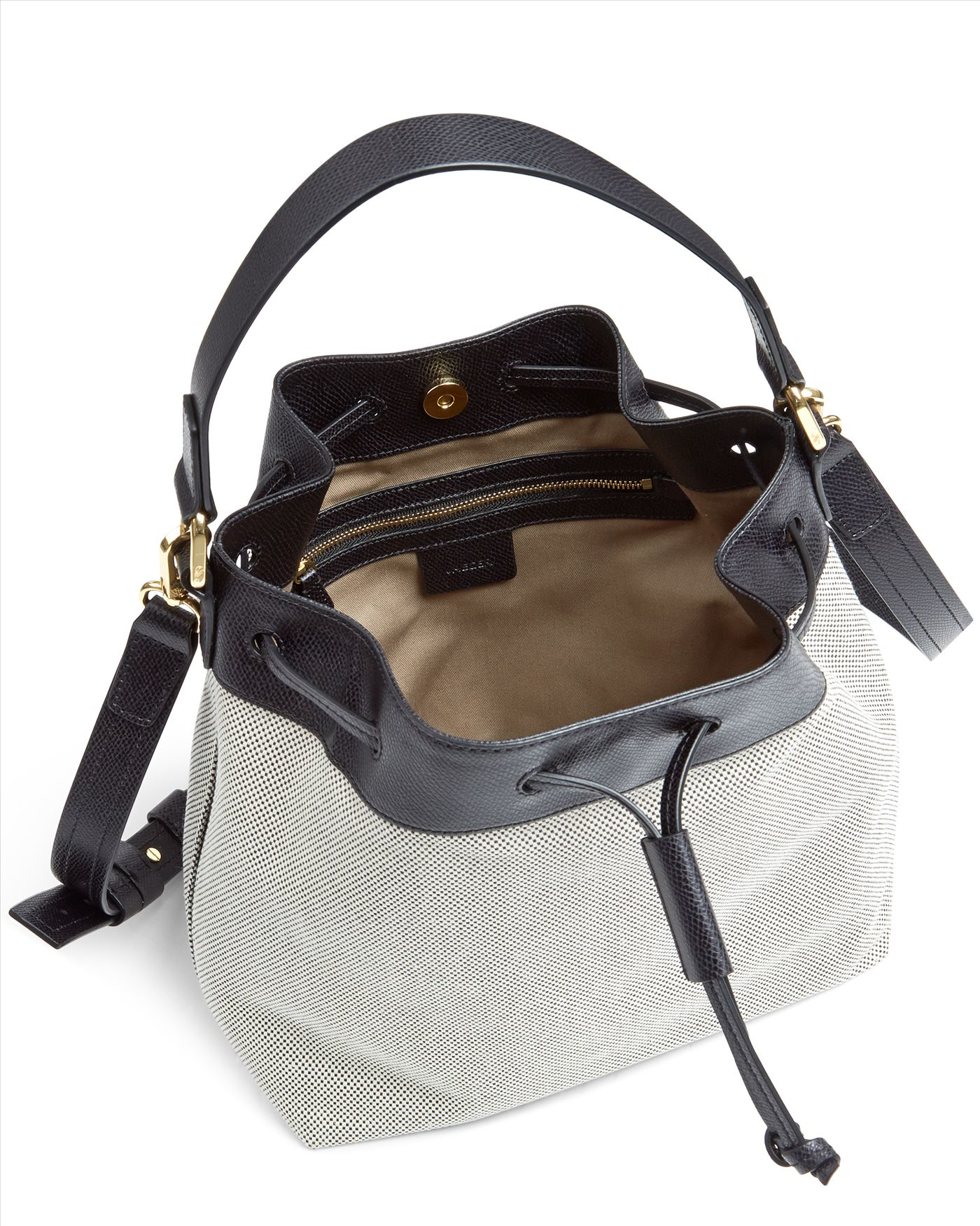 Lyst - Jaeger Canvas And Leather Duffle Bag in Gray