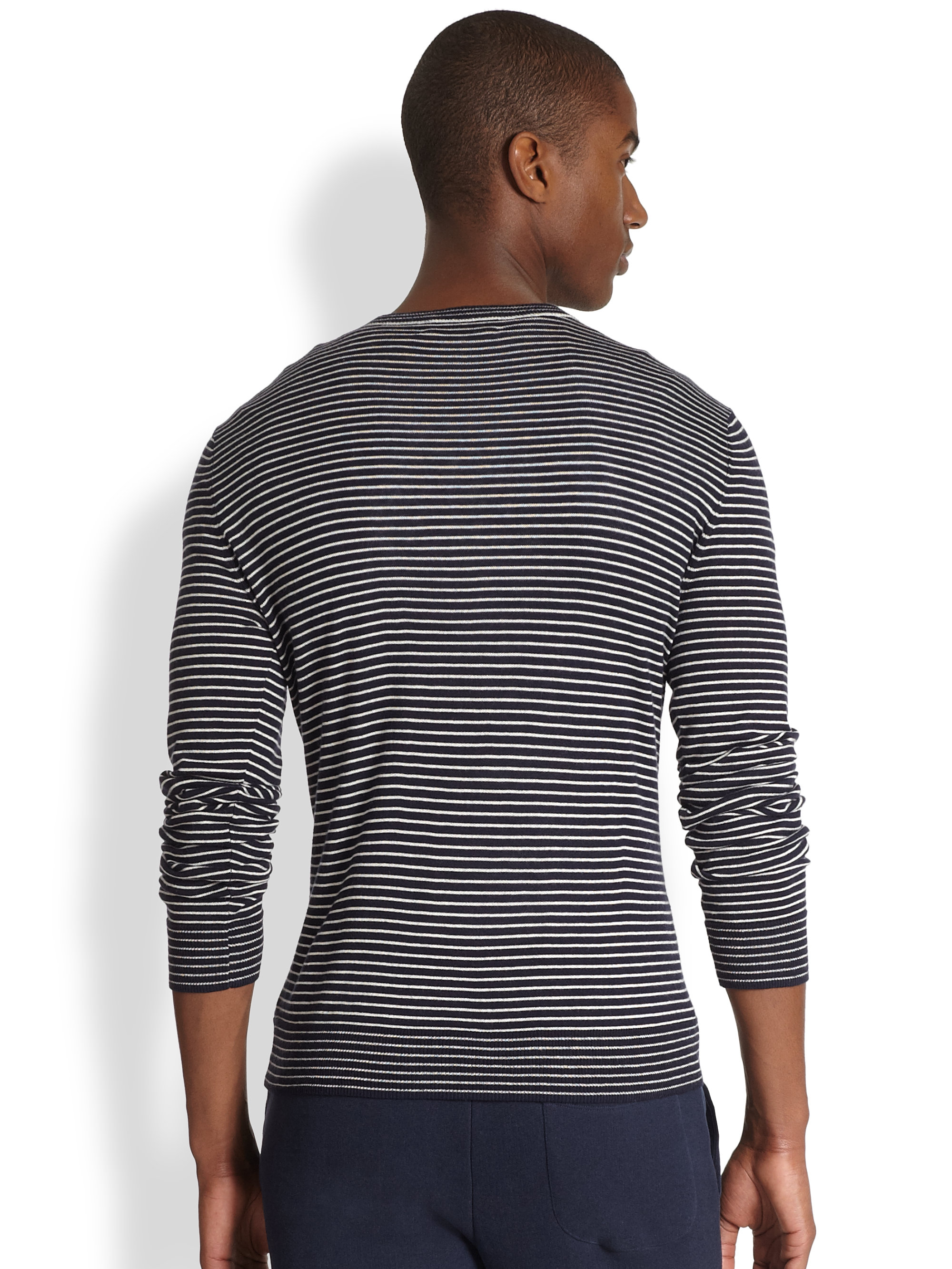 striped champion crewneck