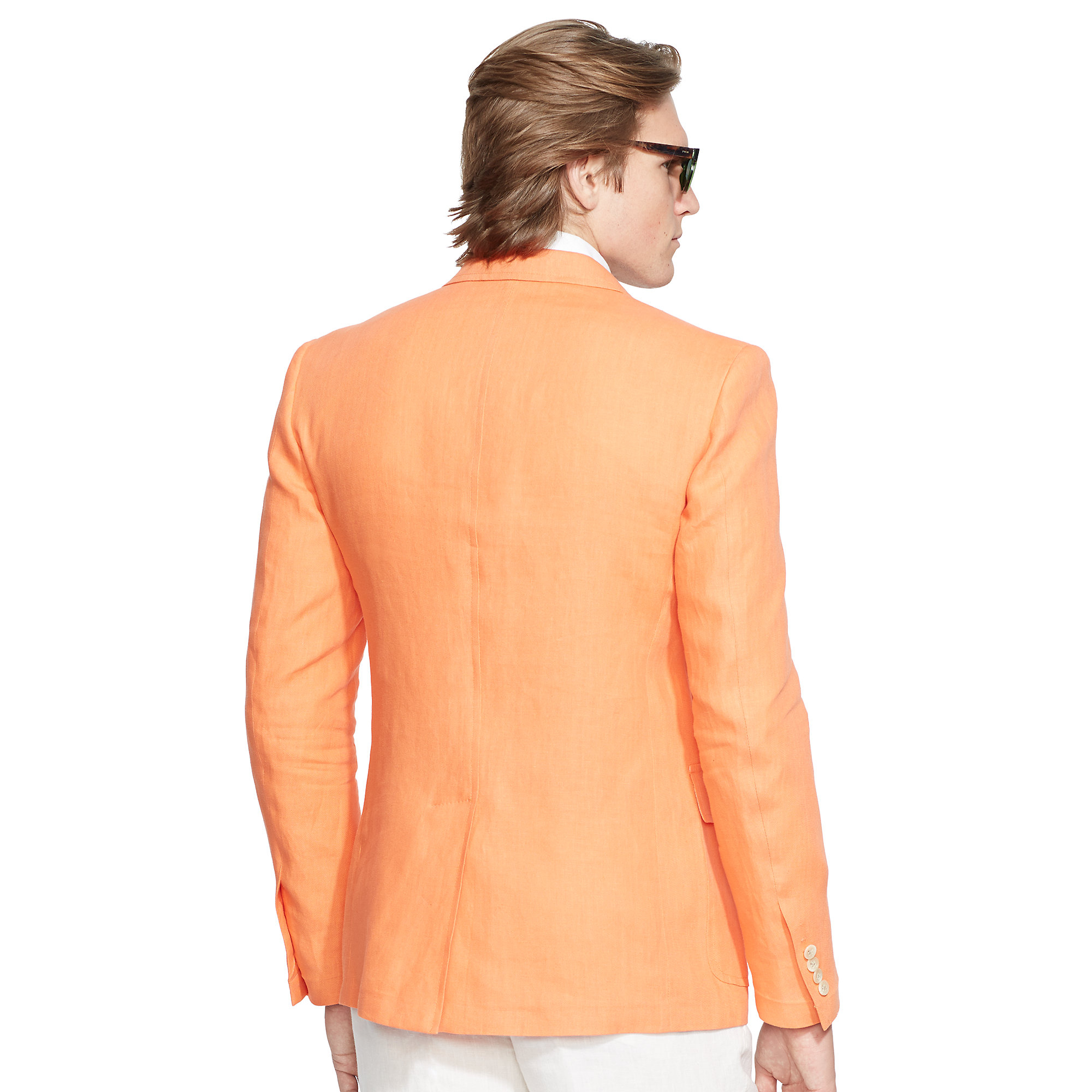 Polo Ralph Lauren Polo Linen Sport Coat in Orange for Men | Lyst
