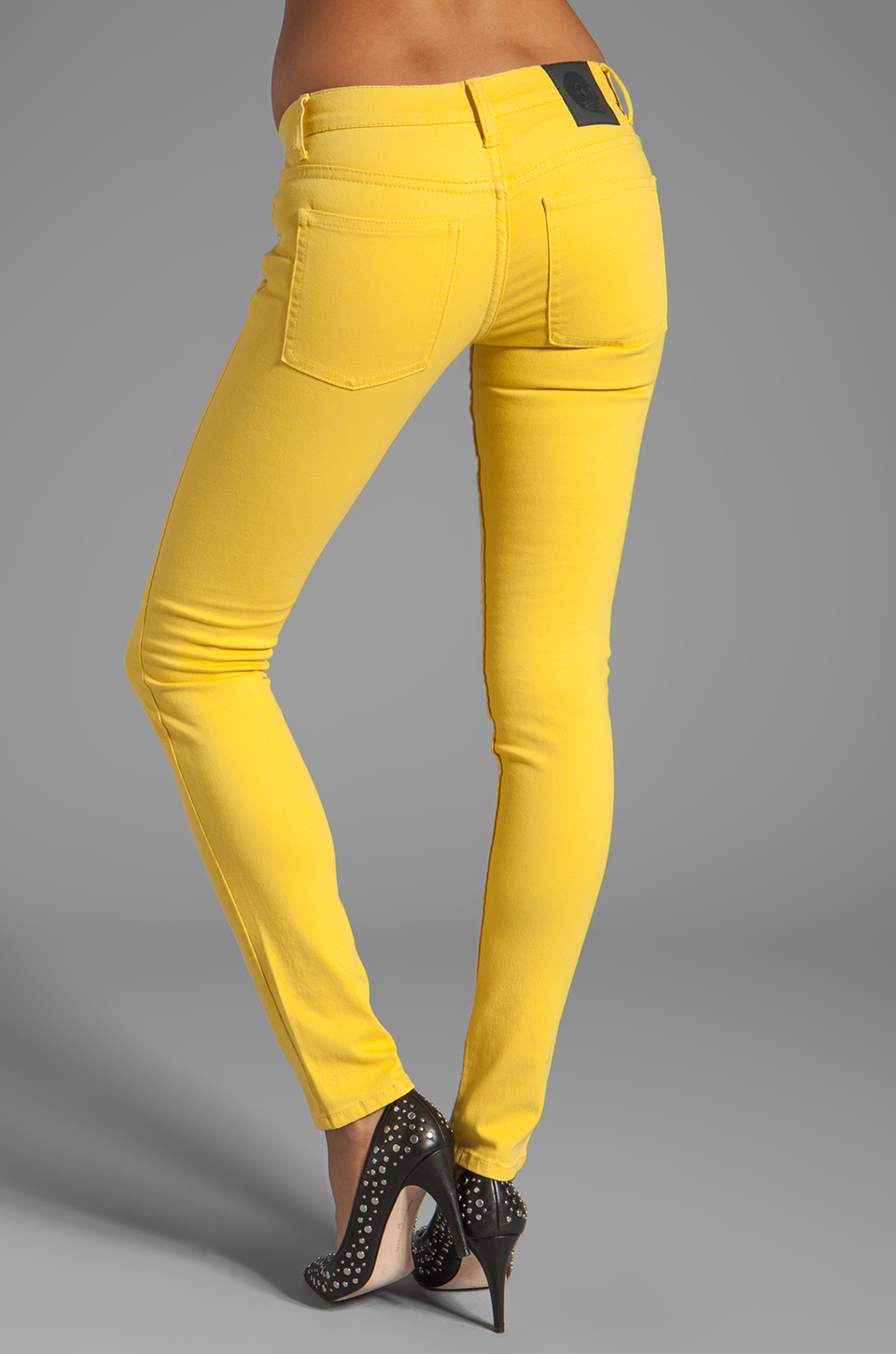 Cheap Monday Narrow Jeans in Bright Yellow | Lyst