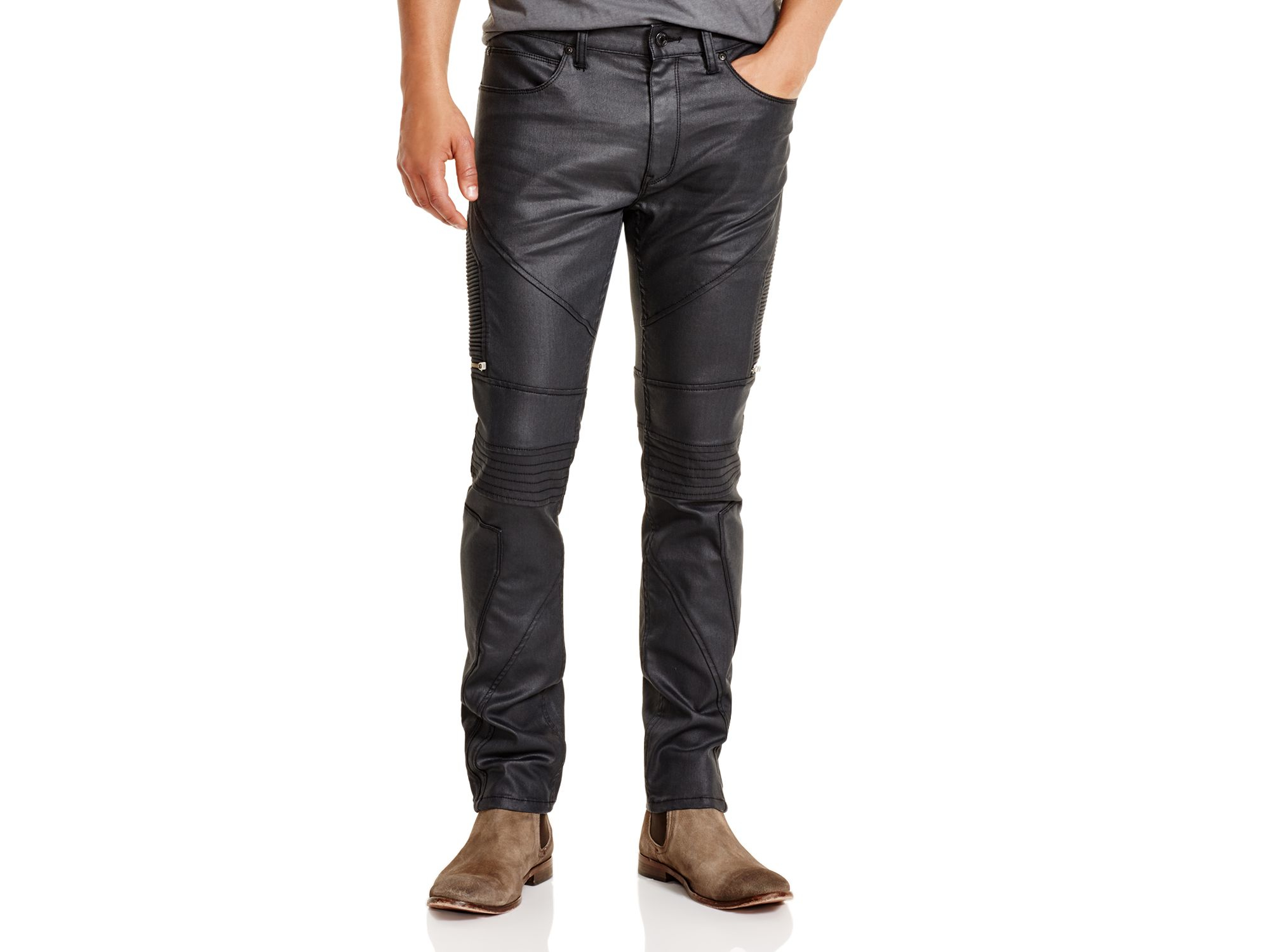 BOSS by HUGO BOSS Hugo 45 Moto Slim Fit Jeans In Dark Grey - Bloomingdale's  Exclusive in Gray for Men - Lyst
