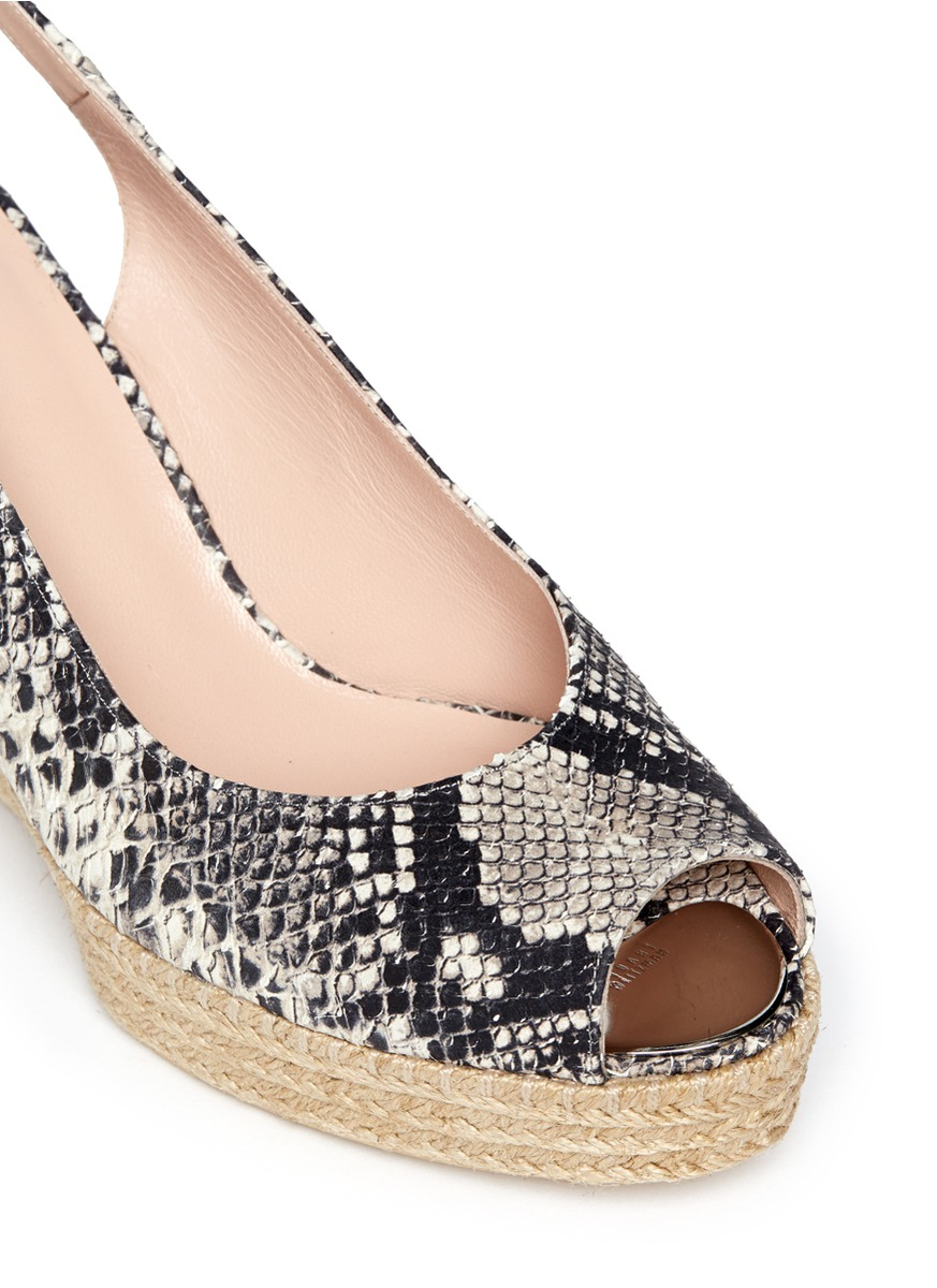 stuart weitzman denim wedge