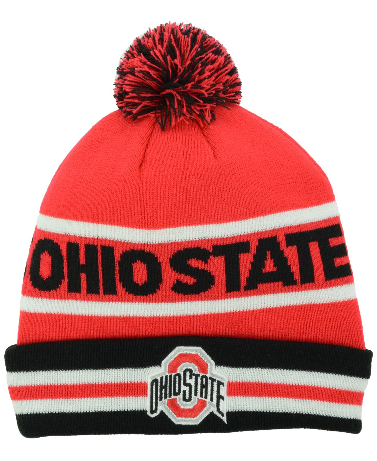 Nike Ohio State Buckeyes Pom Knit Hat in Red Lyst