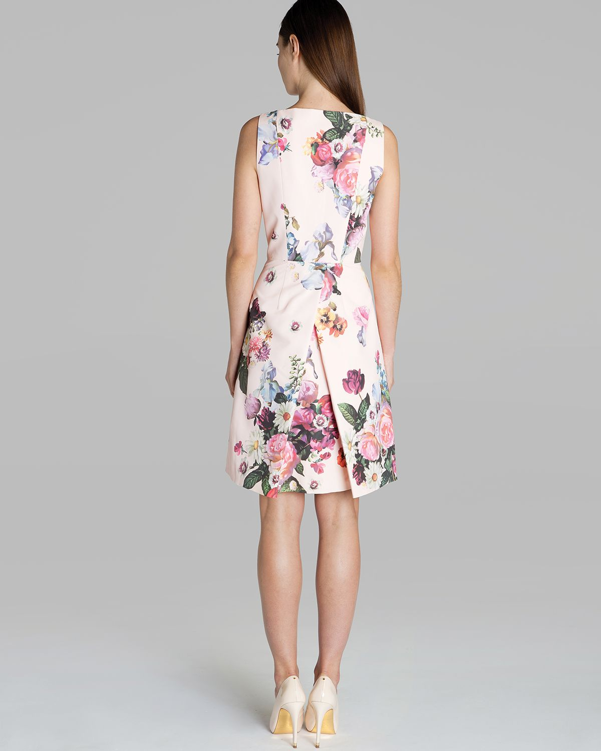 Lyst Ted Baker Dress Deavon Floral Print in Pink