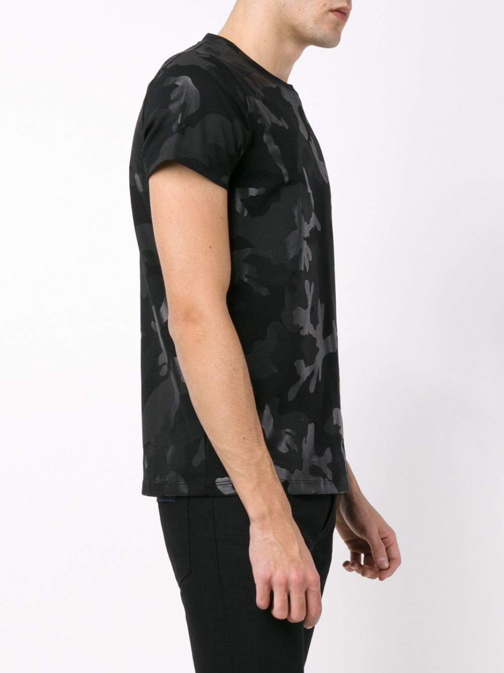 Valentino Camouflage T-shirt in Black for Men | Lyst
