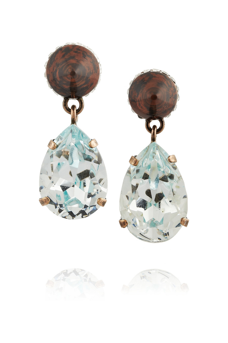 givenchy blue stone earrings
