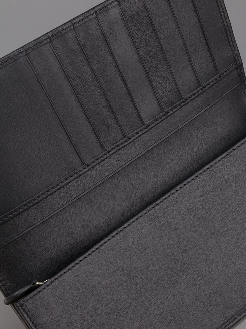 Emporio Armani Long Wallet in Black for Men - Lyst