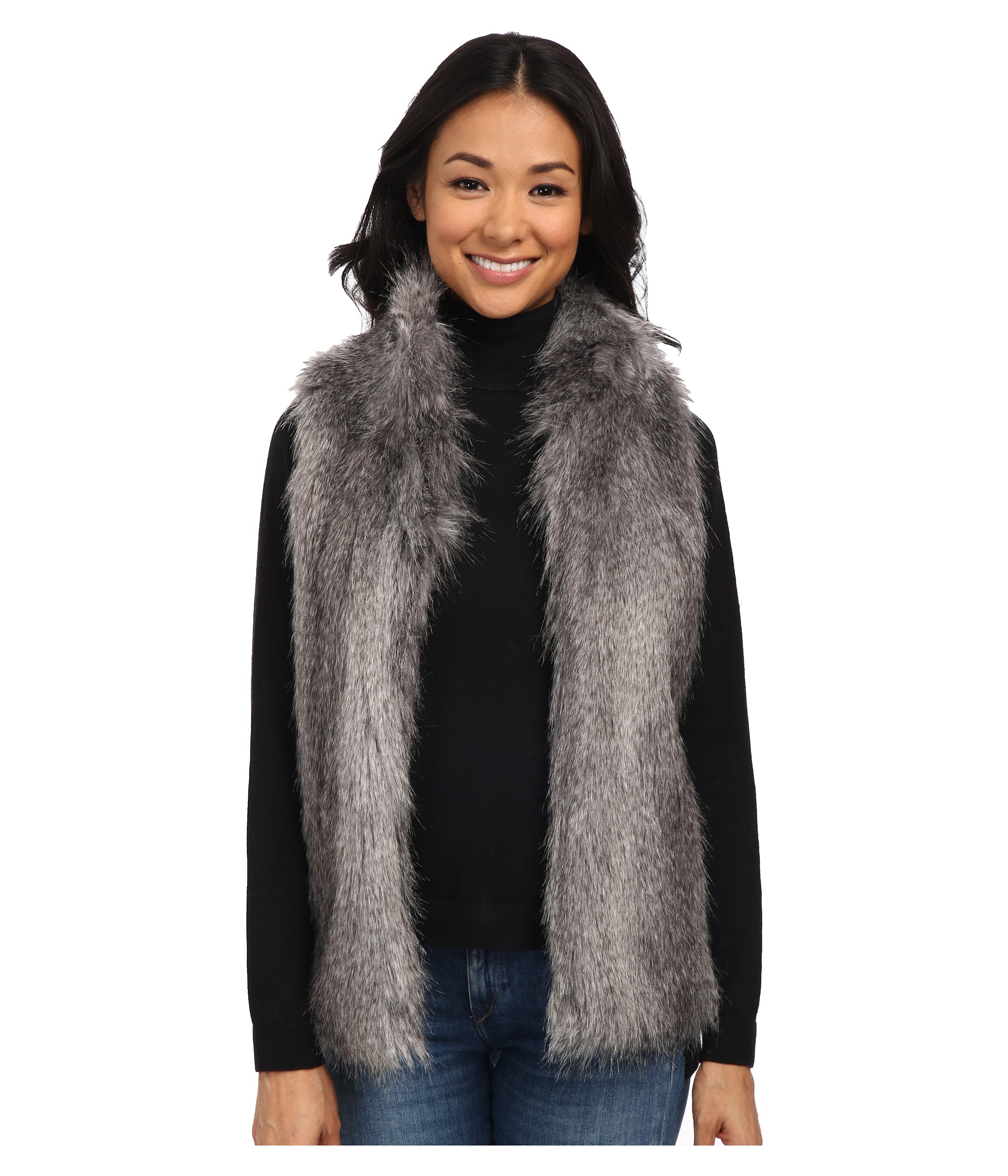 calvin klein fur vest
