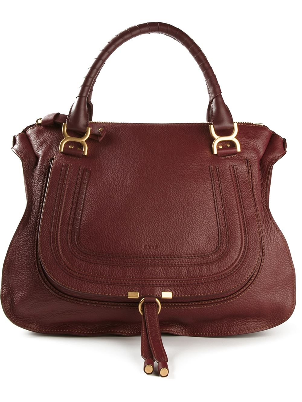 Chlo Large Marcie Tote in Red | Lyst  