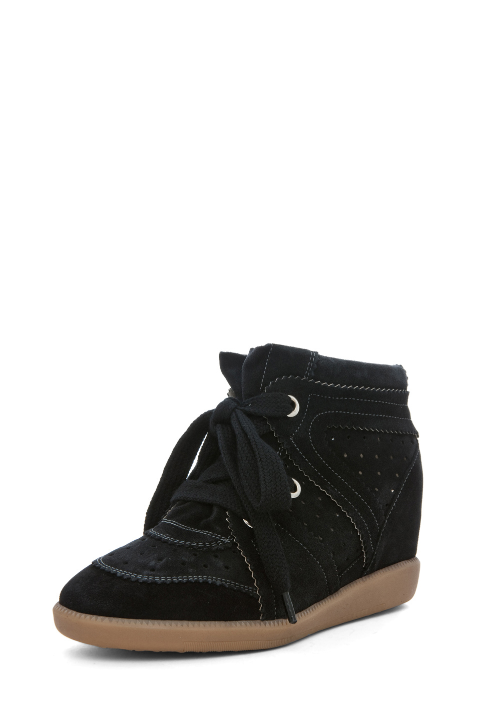 Isabel marant Bobby Sneaker in Anthracite in Black (anthracite) | Lyst