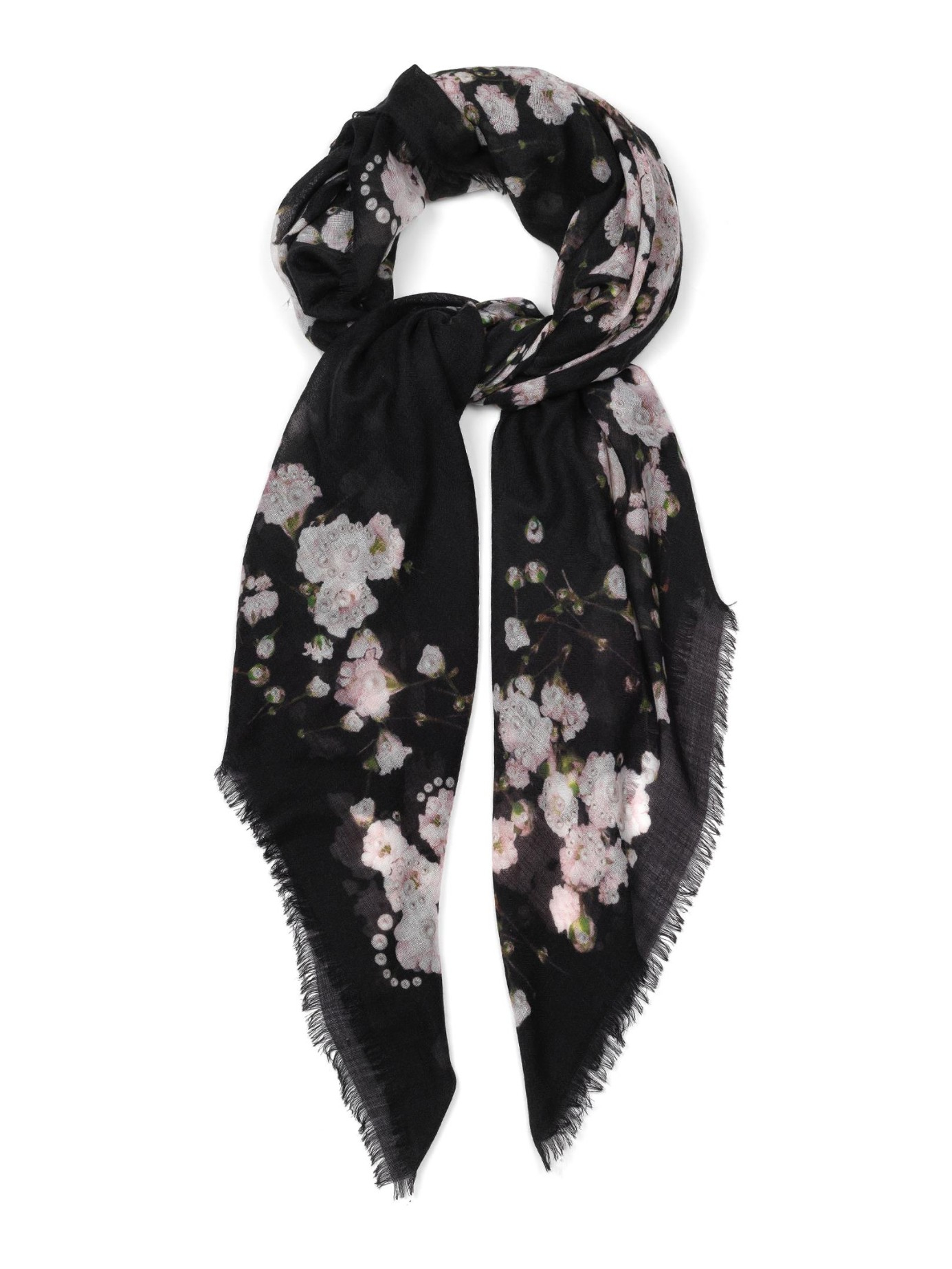 floral cashmere scarf