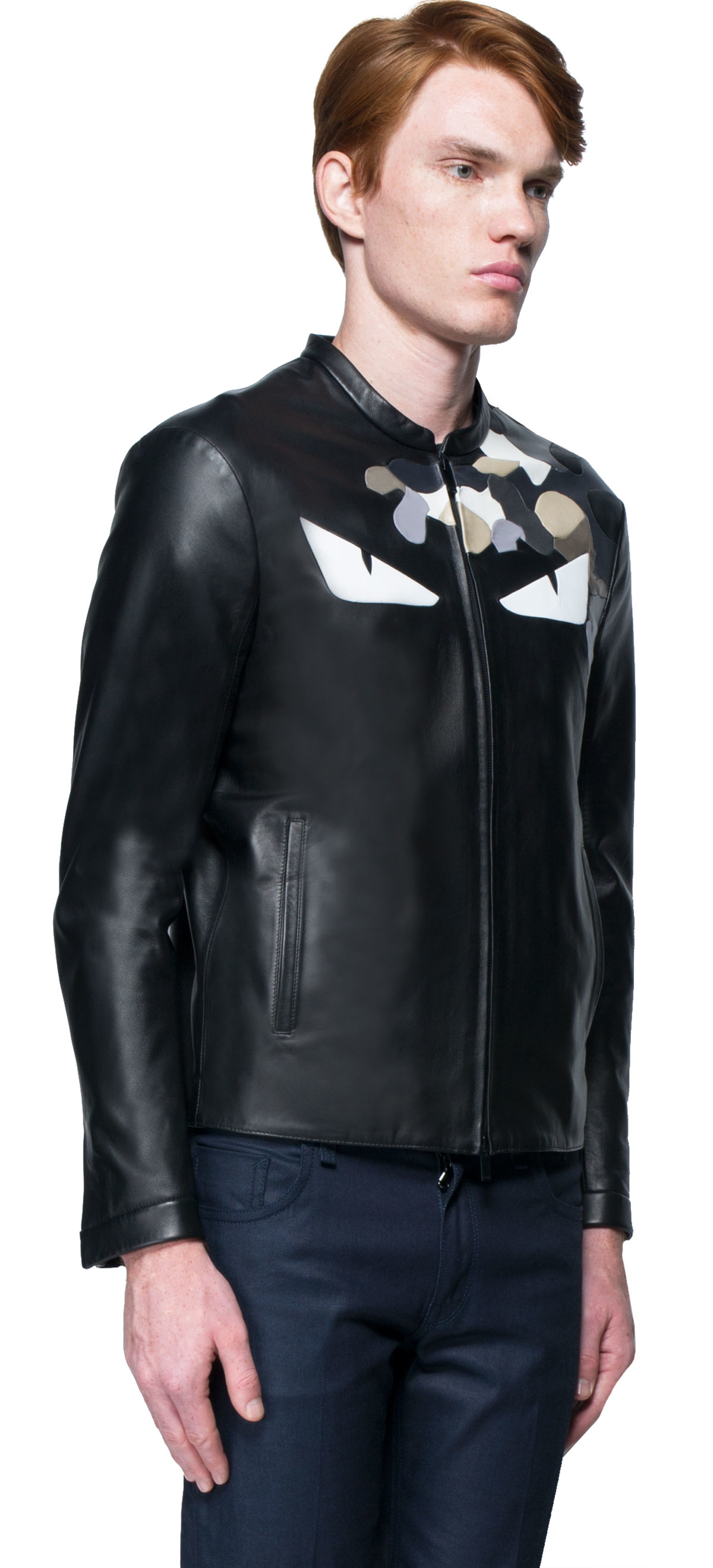 fendi leather jacket mens