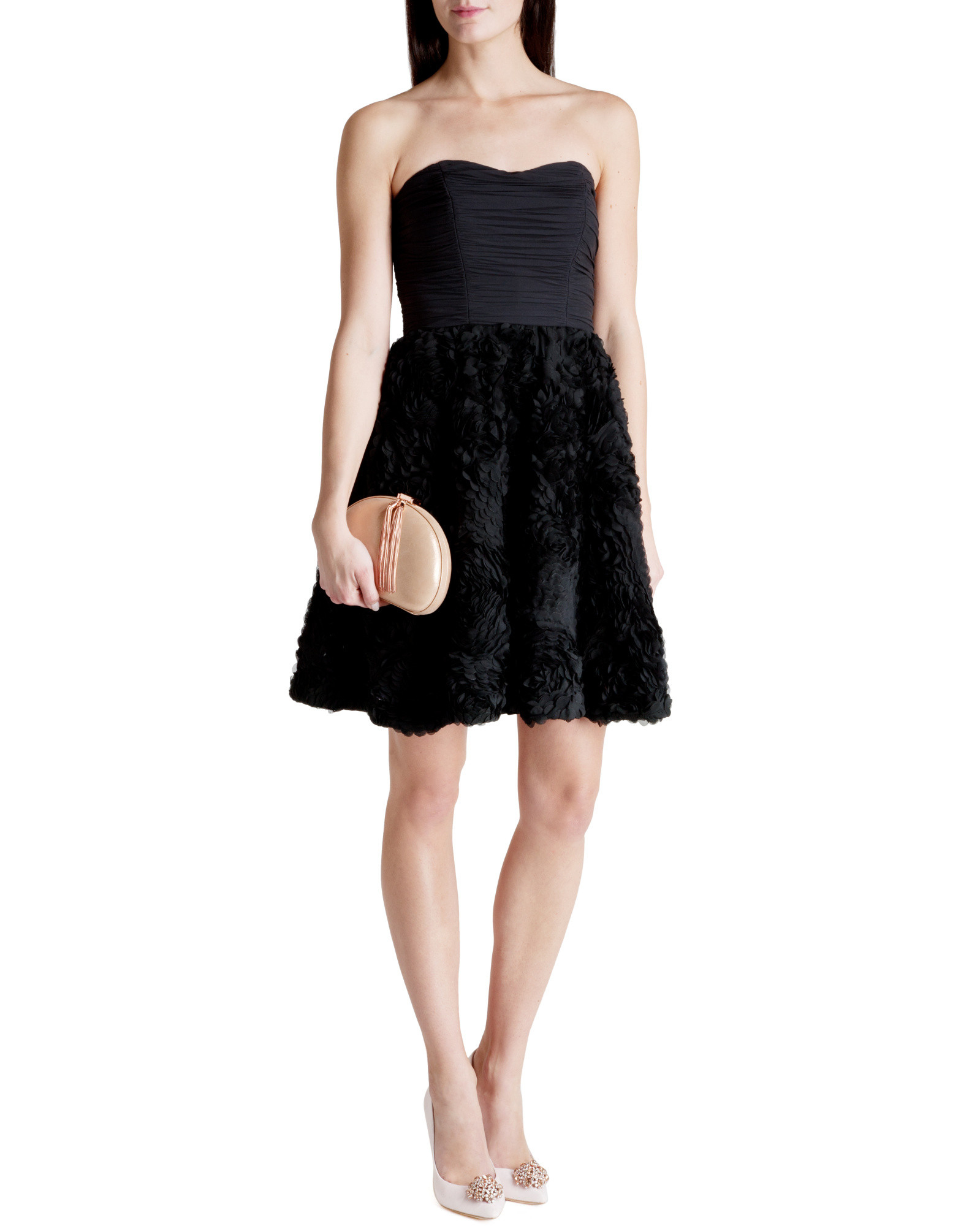 Ted Baker Strapless Ruffle Dress in 