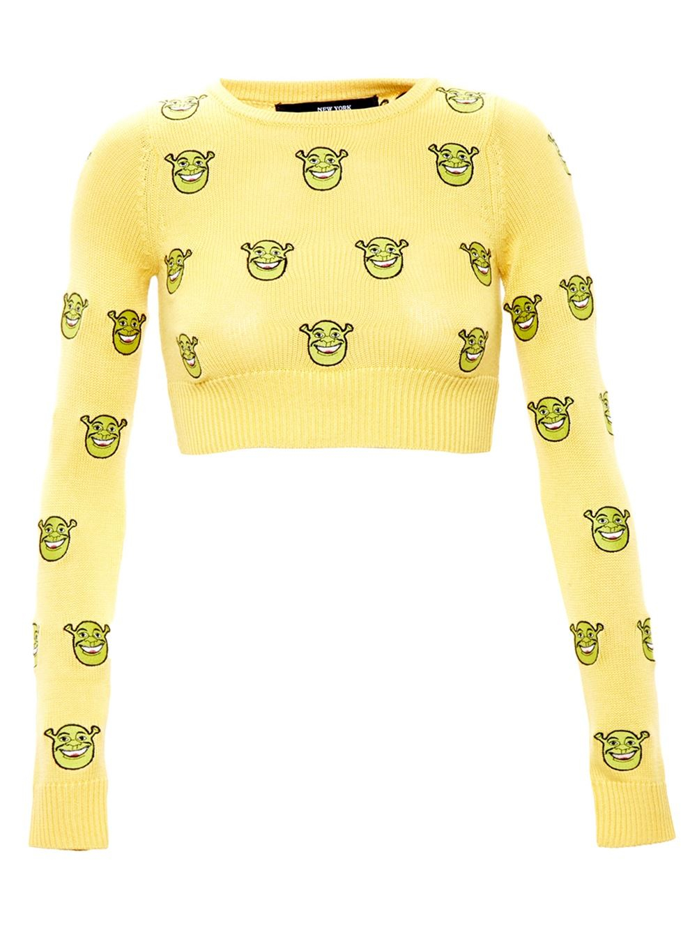 yellow crop top jumper