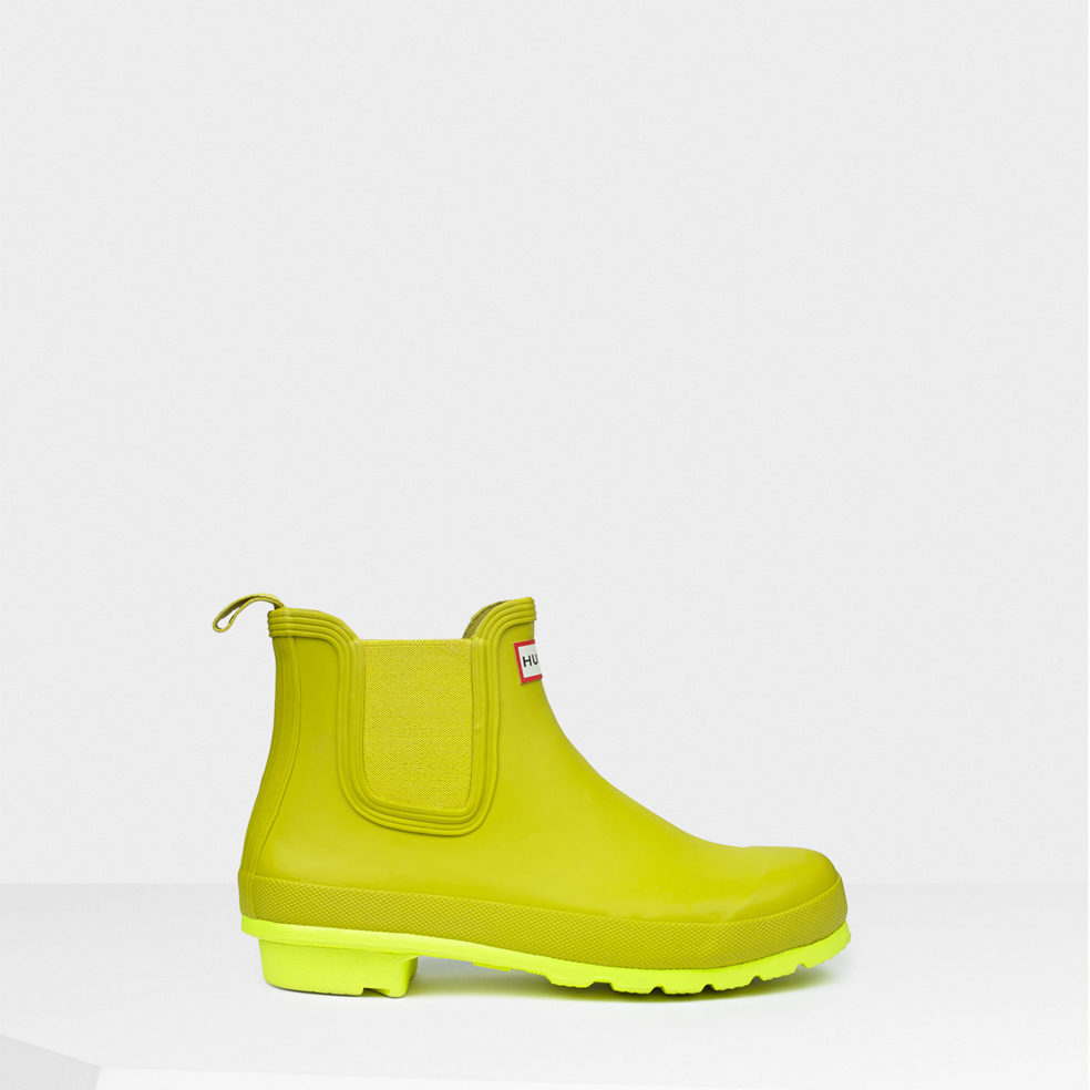 HUNTER Original Neon Sole Chelsea Boots 