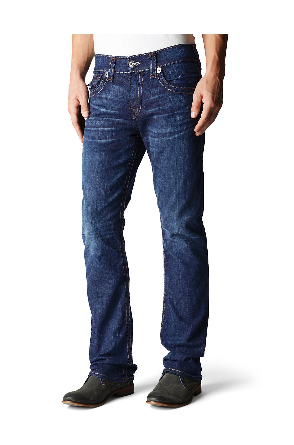 True religion Ricky Straight Super T Mens Jean in Blue for Men (Sierra ...