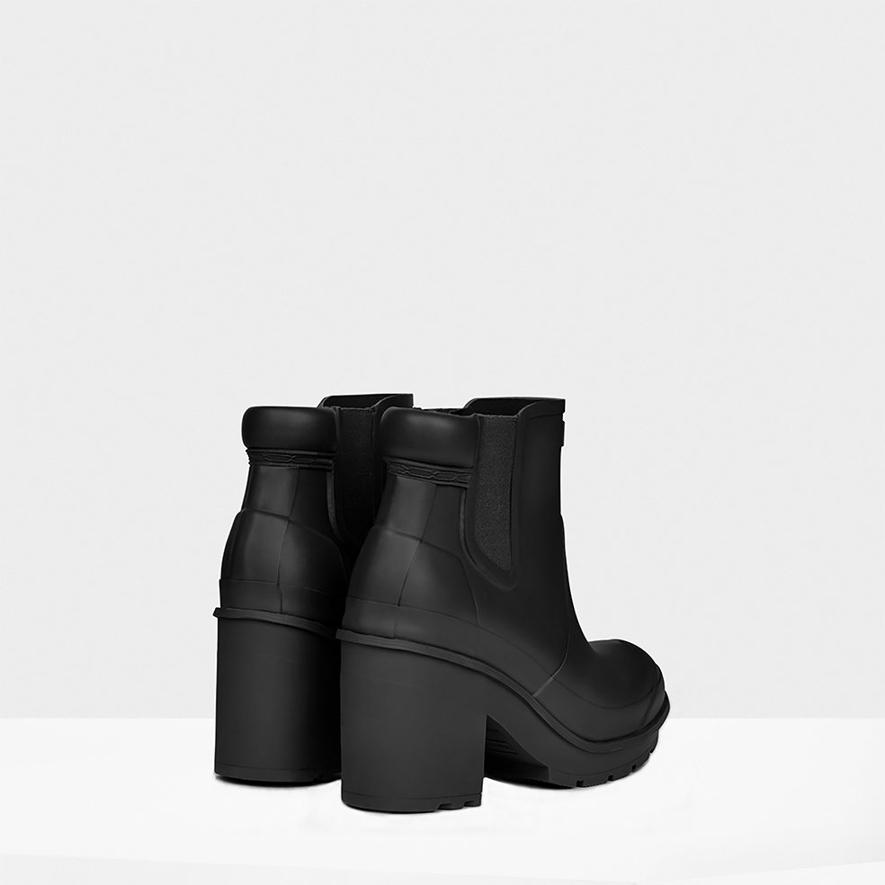 hunter block heel boots